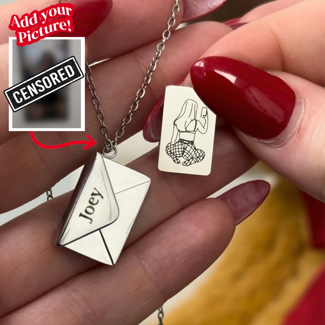 Custom Engraved Secret Letter Necklace